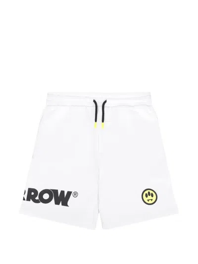 Barrow Kids' Logo-print Shorts In White