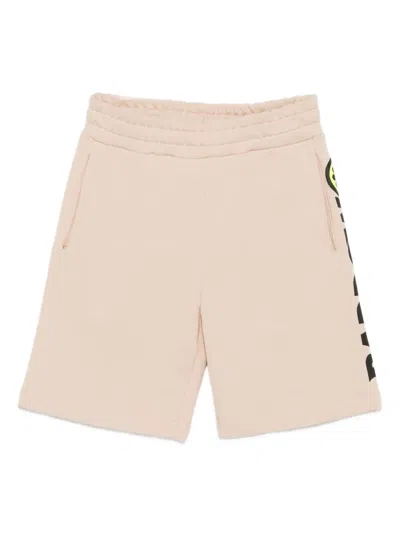 Barrow Kids' Logo-print Side-pocket Shorts In Brown