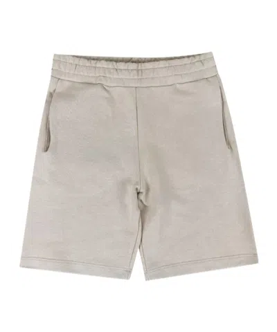 Barrow Logo-print Side-pocket Shorts In Neutral