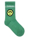 Barrow Green Socks For Kids With Logo And Smiley In Green