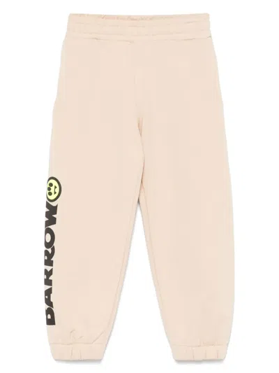 Barrow Kids' Logo-print Sweatpants In Neutrals