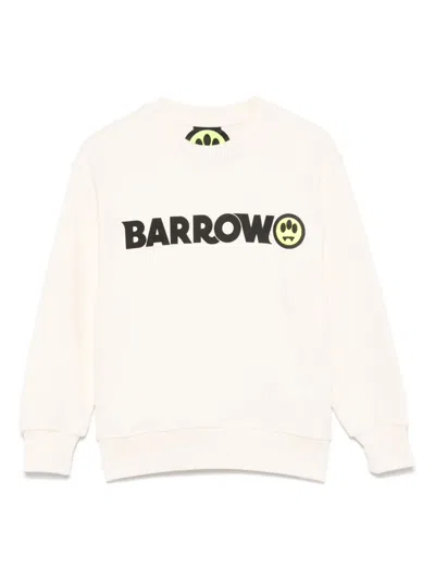 Barrow Kids' Logo-print Sweatshirt In 中性色