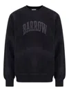 Barrow Cotton Sweatshirt With Logo On The Front In Black