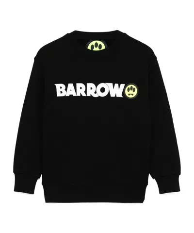 Barrow Kids' Logo-print Sweatshirt In Black