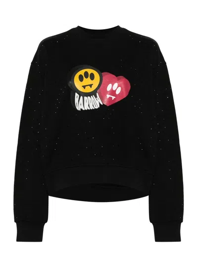 BARROW BARROW LOGO PRINTED HIGH NECK SWEATSHIRT