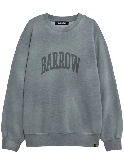 Barrow Sweatshirt Mit Logo-print In Grau