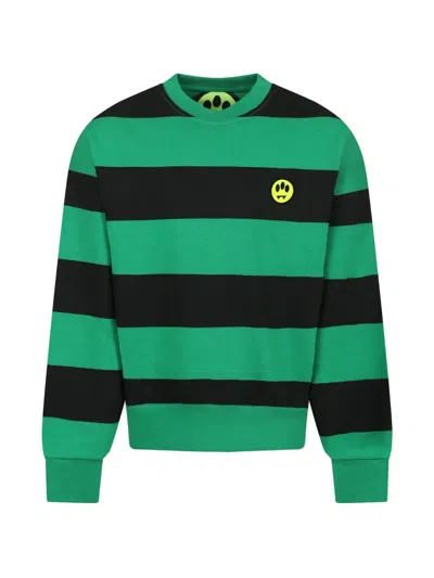 Barrow Kids' Logo-print Sweatshirt In Green
