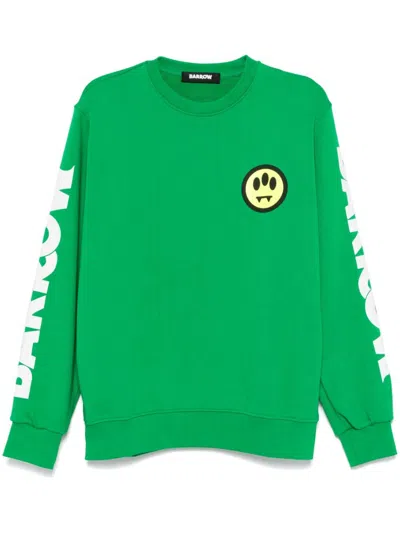 Barrow Logo-print Sweatshirt In Green