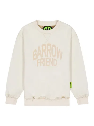 Barrow Kids' Logo-print Sweatshirt In Neutrals