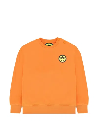 Barrow Babies' Logo-print Sweatshirt In Orange