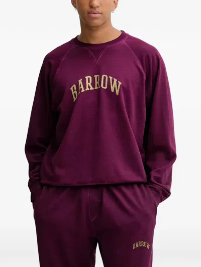 Barrow Logo-print Sweatshirt In Purple