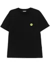 Barrow Crew Neck Graphic Print Jersey T-shirt In Black