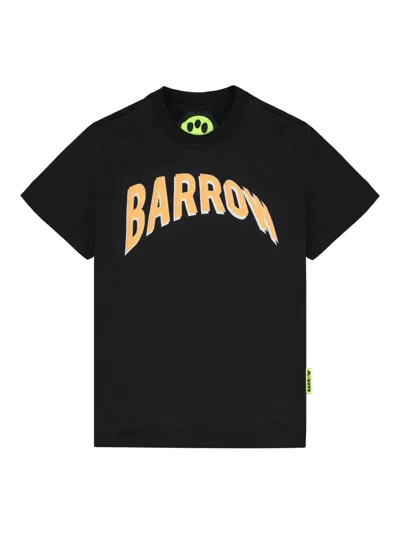 Barrow Kids' Logo-print T-shirt In Black