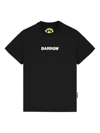 Barrow Kids' Logo-print T-shirt In Black