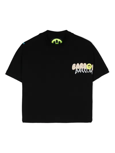 Barrow Kids' Logo-print T-shirt In Black