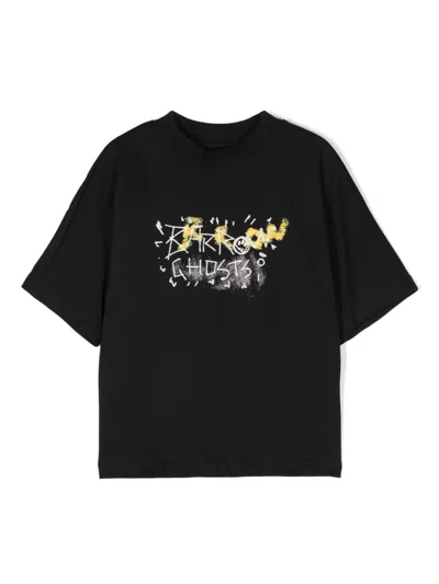 Barrow Kids' Logo-print T-shirt In Black