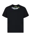Barrow Black T-shirt For Kids With Logo In Black