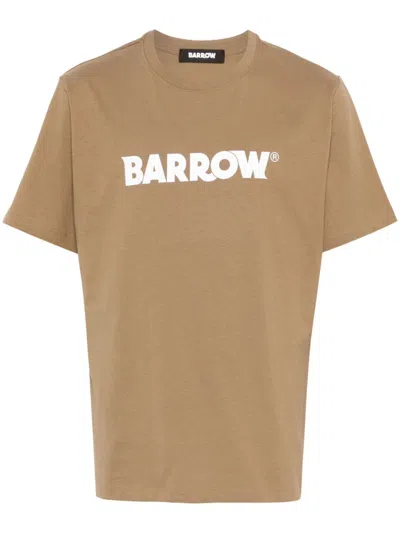 Barrow T-shirt Mit Logo-print In Brown