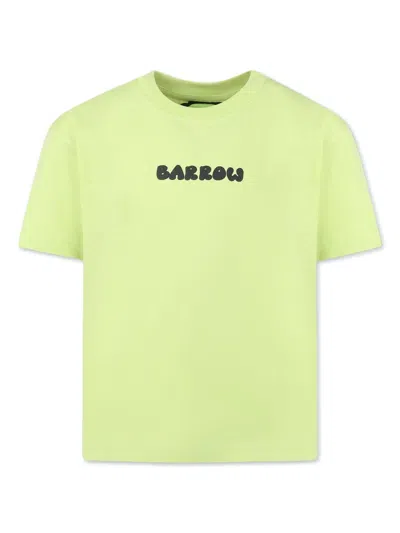 Barrow Kids' Logo-print T-shirt In Green