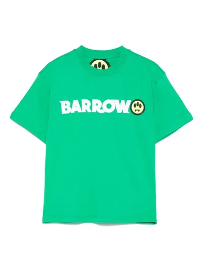 Barrow Kids' Logo-print T-shirt In Green