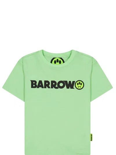 Barrow Kids' Logo-print T-shirt In Green