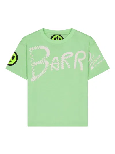 Barrow Kids' Logo-print T-shirt In Green