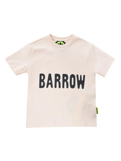 Barrow Kids' Logo-print T-shirt In White