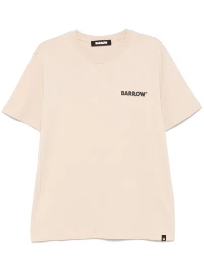 Barrow Logo-print T-shirt In Neutrals