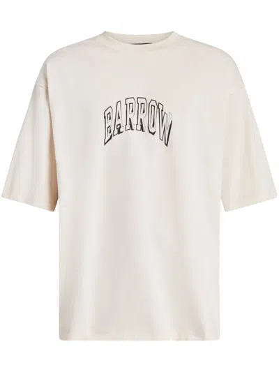 Barrow Logo-print T-shirt In Neutrals