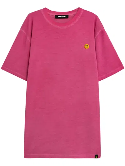 Barrow Logo-print T-shirt In Pink