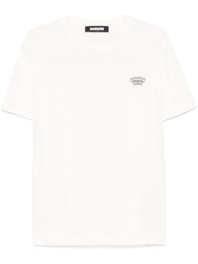 Barrow Logo-print T-shirt In Neutrals