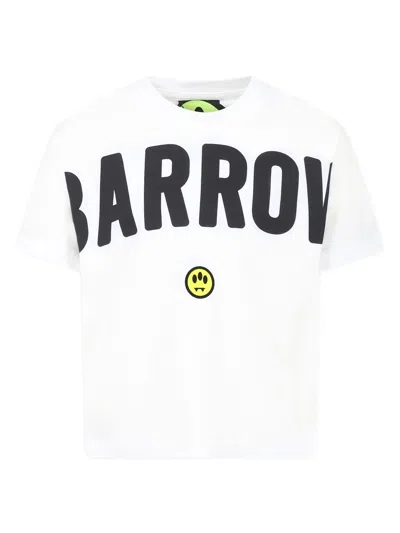 Barrow Kids' Logo-print T-shirt In White