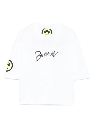 Barrow Kids' Logo-print T-shirt In White