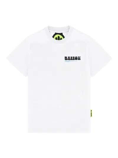 Barrow Kids' Logo-print T-shirt In White