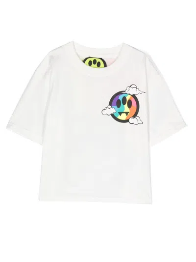 Barrow Kids' Logo-print T-shirt In White
