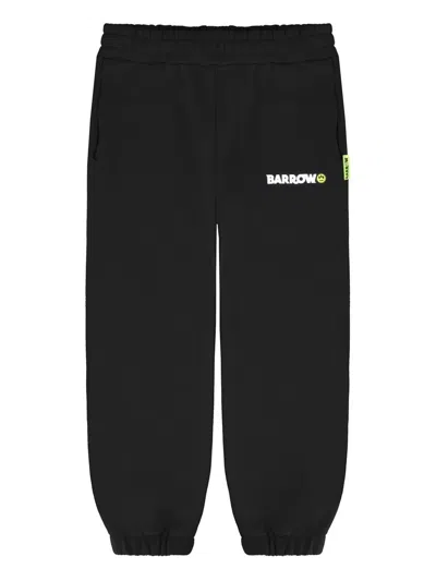 Barrow Kids' Logo-print Track Pants In Black