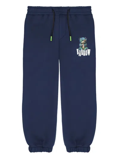 Barrow Kids' Logo-print Track Pants In Black
