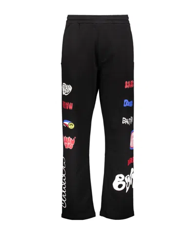 Barrow Logo-print Track Pants In Black