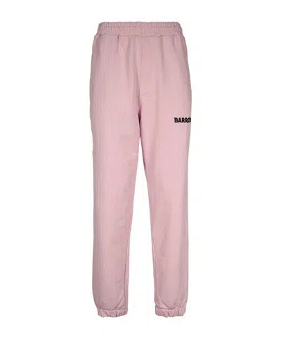 Barrow Logo-print Track Pants In Pink