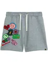 Barrow Logo-print Track Shorts In 灰色