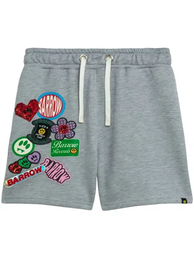 Barrow Logo-print Track Shorts In 灰色