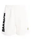 Barrow Logo-print Track Shorts In White