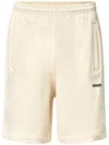 Barrow Logo-print Track Shorts In Neutrals