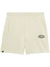 Barrow Logo-print Track Shorts In Neutrals