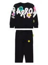Barrow Logo-print Trousers (set Of Two) In Black