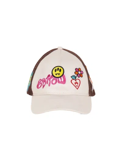Barrow Logo-print Trucker Hat In White