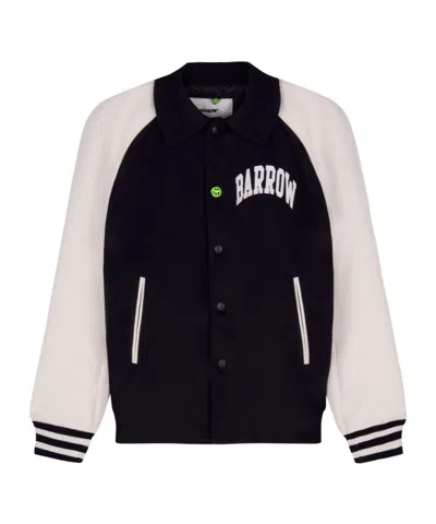 BARROW BARROW LOGO PRINTED VARSITY JACKET