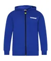 Barrow Logo-print Zip Hoodie In Blue