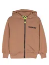 Barrow Logo-print Zip-up Hooded Jacket In Brown