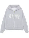Barrow Logo-print Zip-up Hoodie In Grey